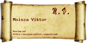 Moisza Viktor névjegykártya
